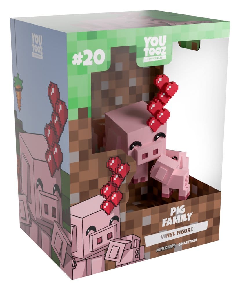 Minecraft Vinyl Figure Pig Family 8 cm        0810208715428