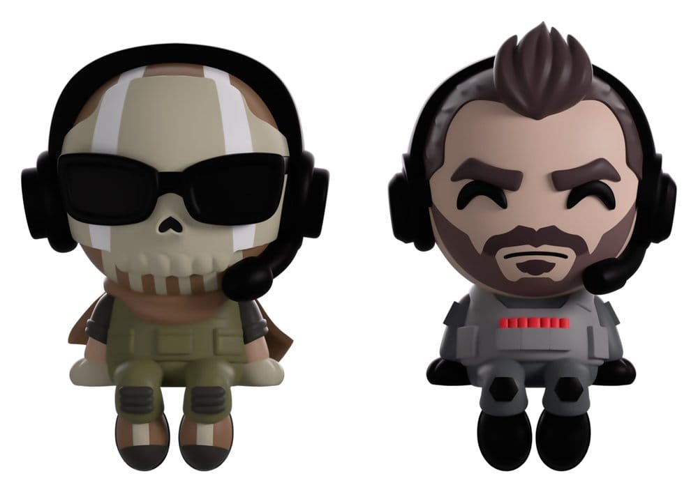 Call of Duty Vinyl Figures Ghost & Soap Monitor Buddiez 7 cm  0810208715992