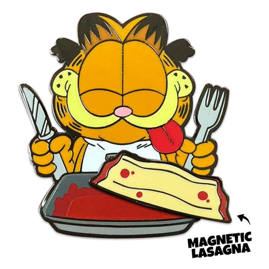 Garfield Pin Badge Disco Garfield Lasagna Dinner 5 cm 0810140789471