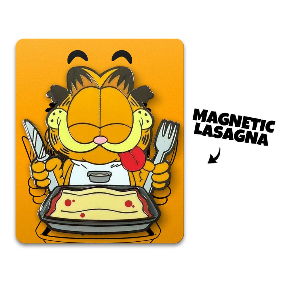 Garfield Pin Badge Disco Garfield Lasagna Dinner 5 cm 0810140789471