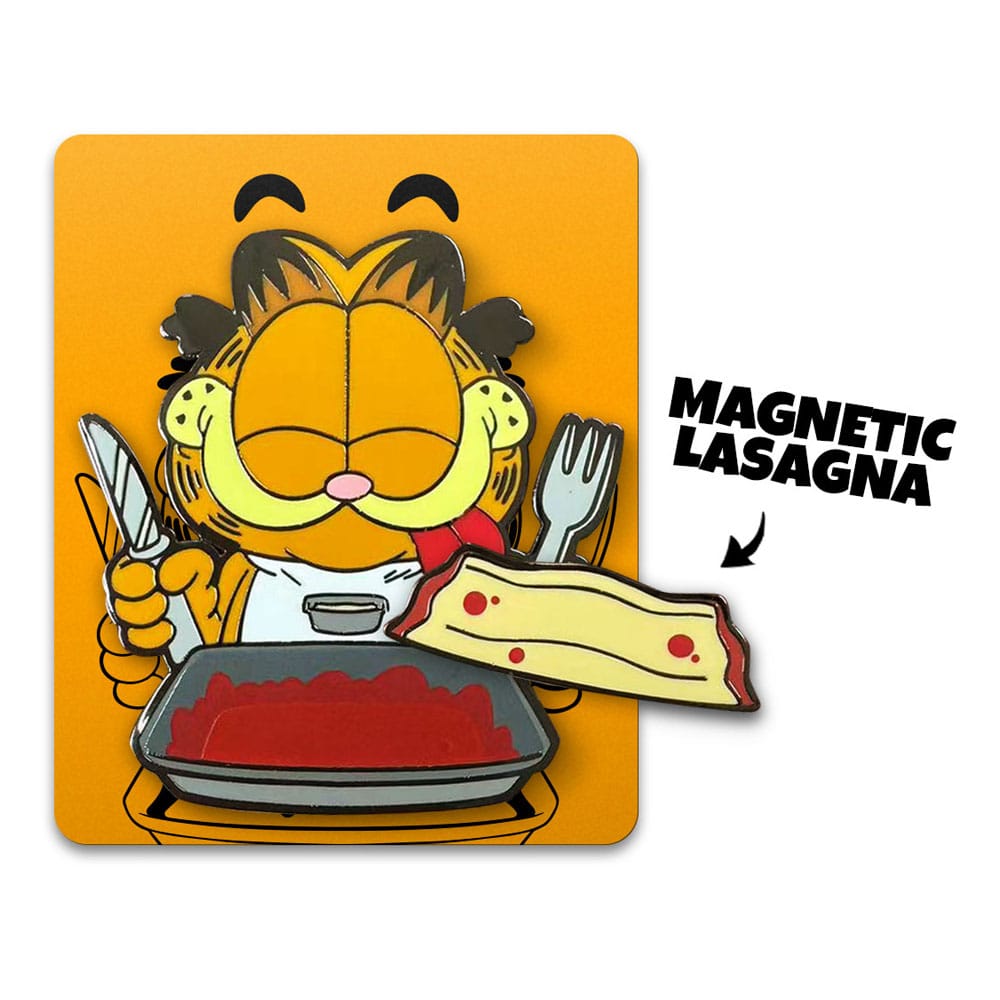 Garfield Pin Badge Disco Garfield Lasagna Dinner 5 cm 0810140789471