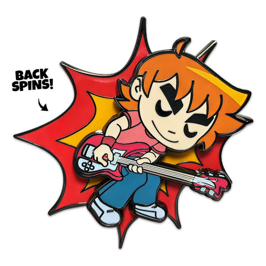 Scott Pilgrim Pin Badge Scott Playing Guitar 5 cm 0810140789501