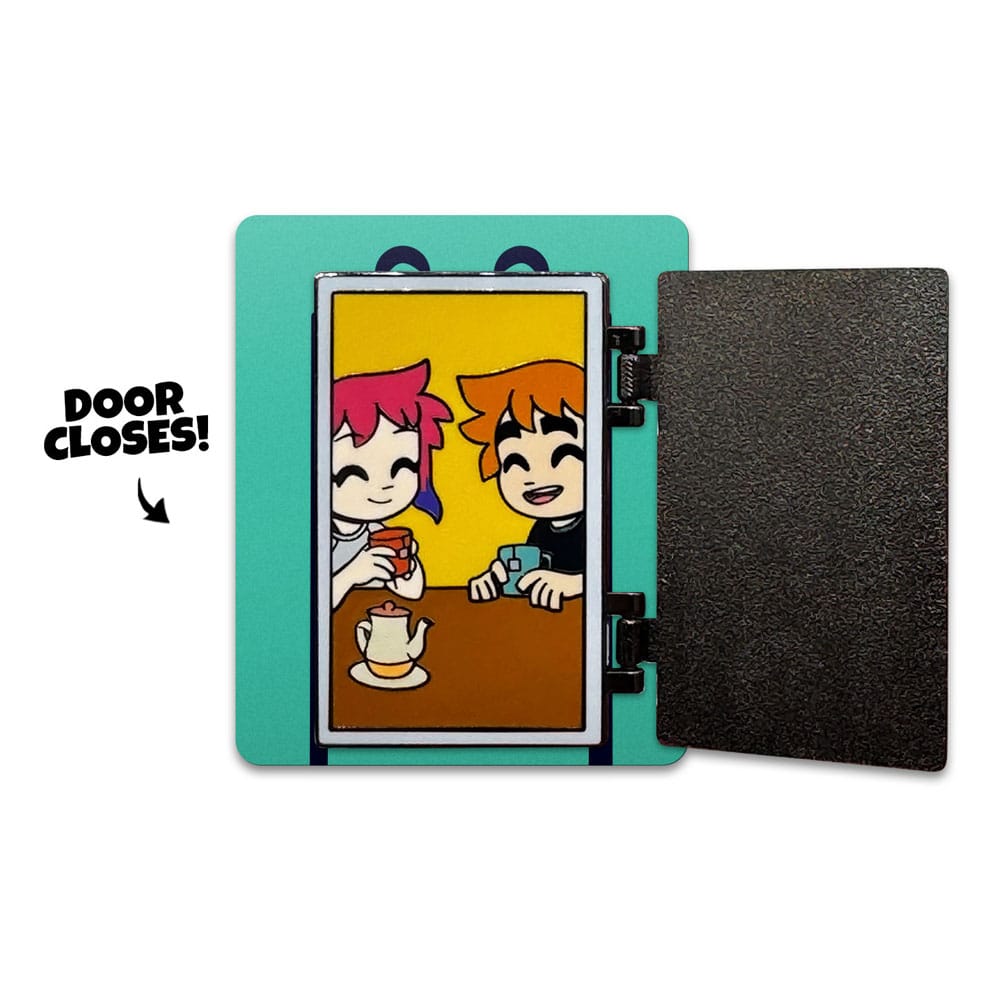 Scott Pilgrim Pin Badge Door Swinging 5 cm 0810140789532