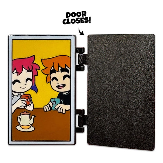 Scott Pilgrim Pin Badge Door Swinging 5 cm 0810140789532