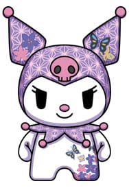 Sanrio DZNR Plush Figure Kuromi Asanoha Edition 18 cm         4895217515968