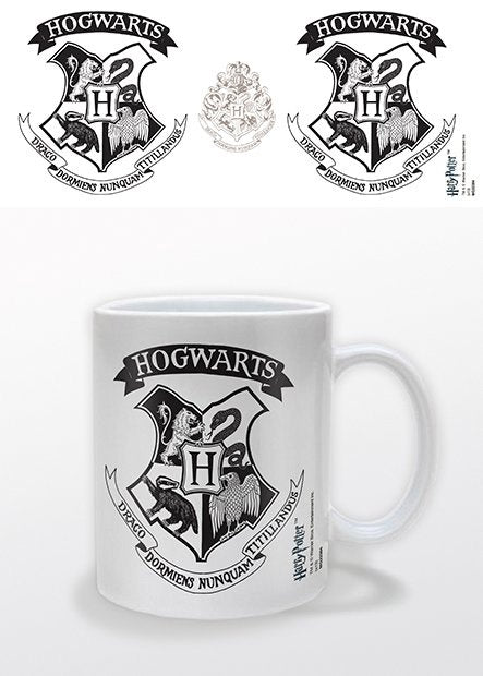 Harry Potter Mug Hogwarts Crest Black 5050574223843