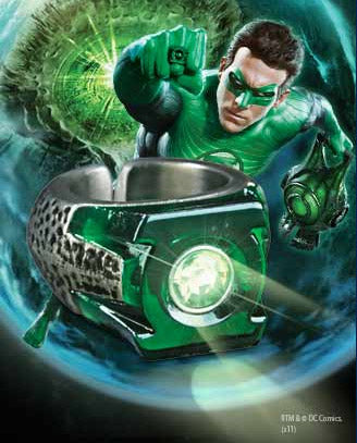 Green Lantern Movie Light-Up Ring 0812370015658