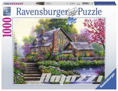 Puzzel Romantische Cottage (1000 Stukjes) - Amuzzi