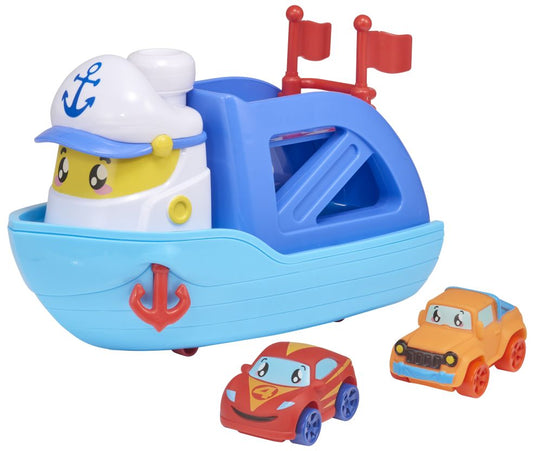 Ferry boot met 2 auto's - Tiny Teamsterz 5050841744415