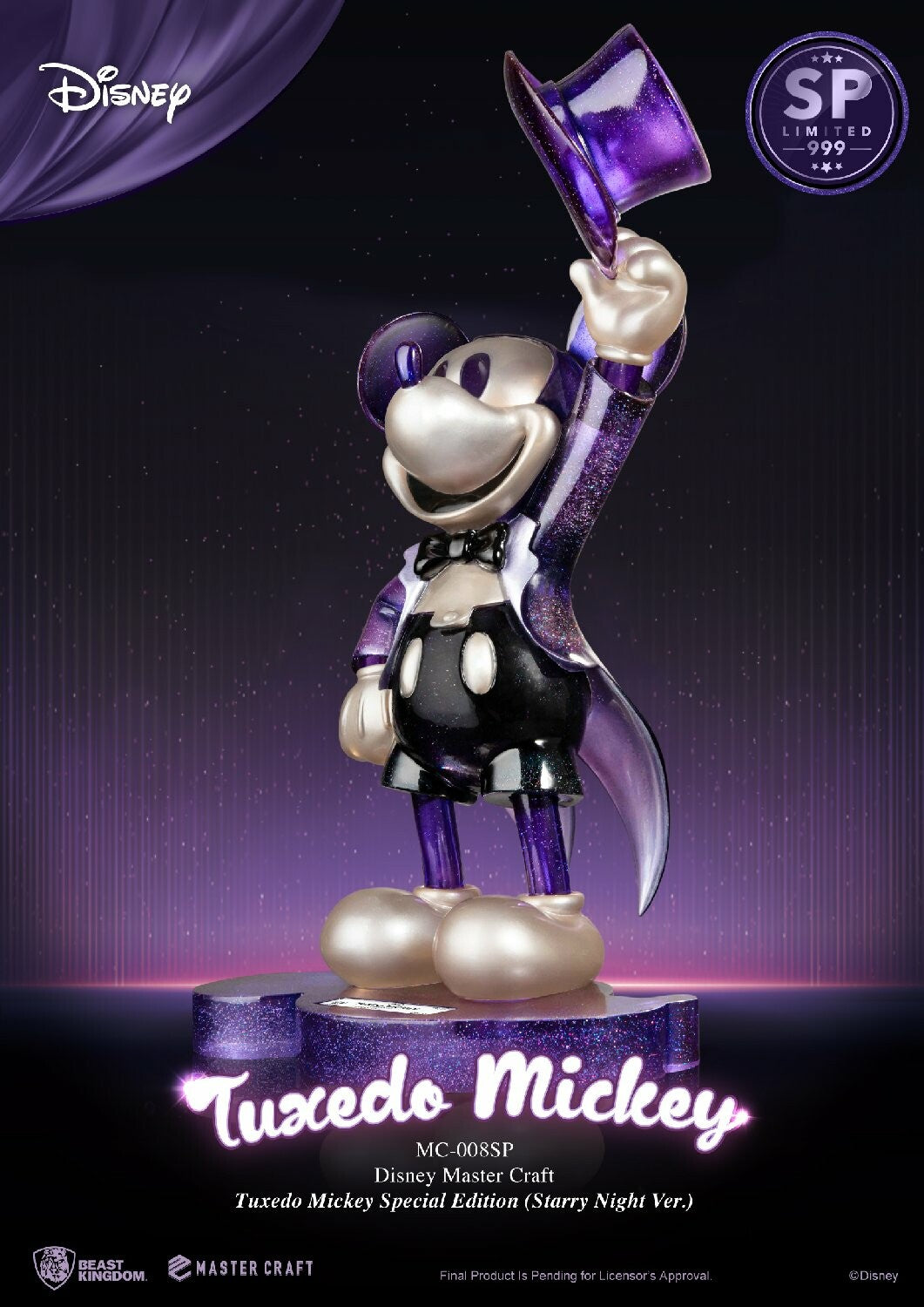  Disney: Master Craft Tuxedo Mickey Starry Night Version Statue  4711203453840