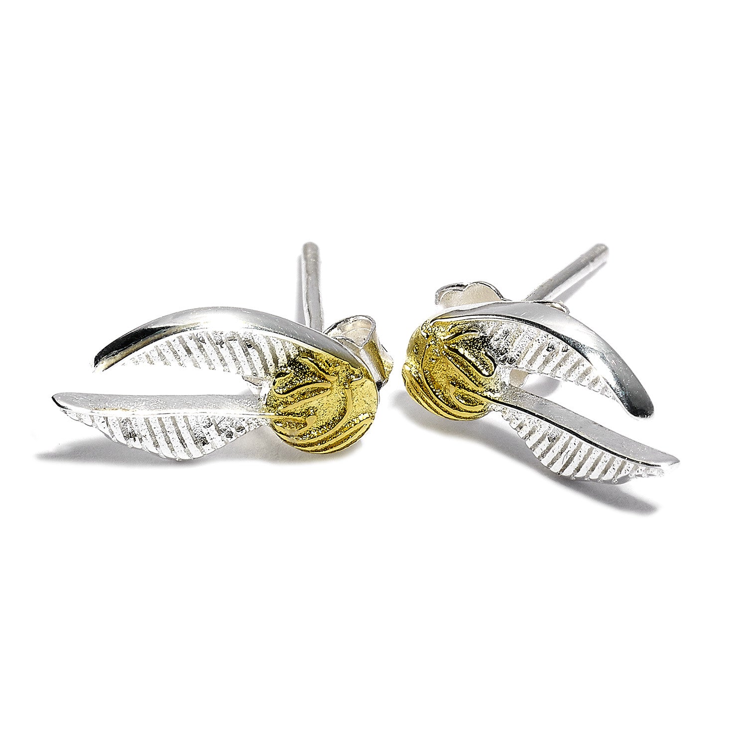  Harry Potter: Sterling Silver Golden Snitch Stud Earrings  5055583412370