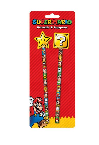 Nintendo: Super Mario Colour Block&nbsp;Pencils and Toppers  5051265734327