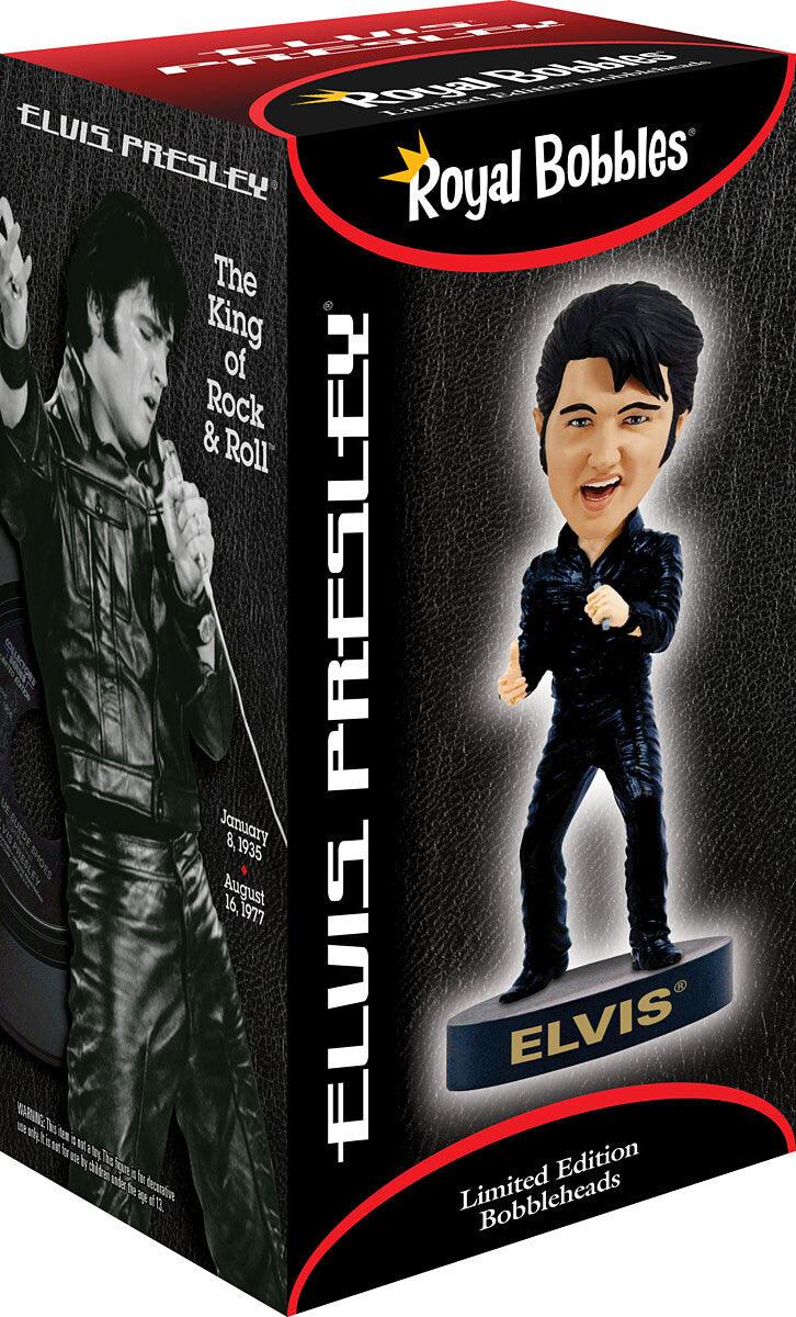  Elvis: Black Leather Suit - '68 Comeback Bobblehead  0814089010542