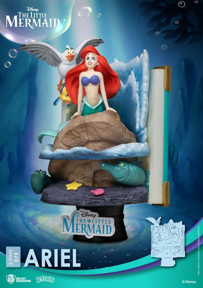 Disney Story Book Series D-Stage PVC Diorama Ariel 15 Cm - Amuzzi