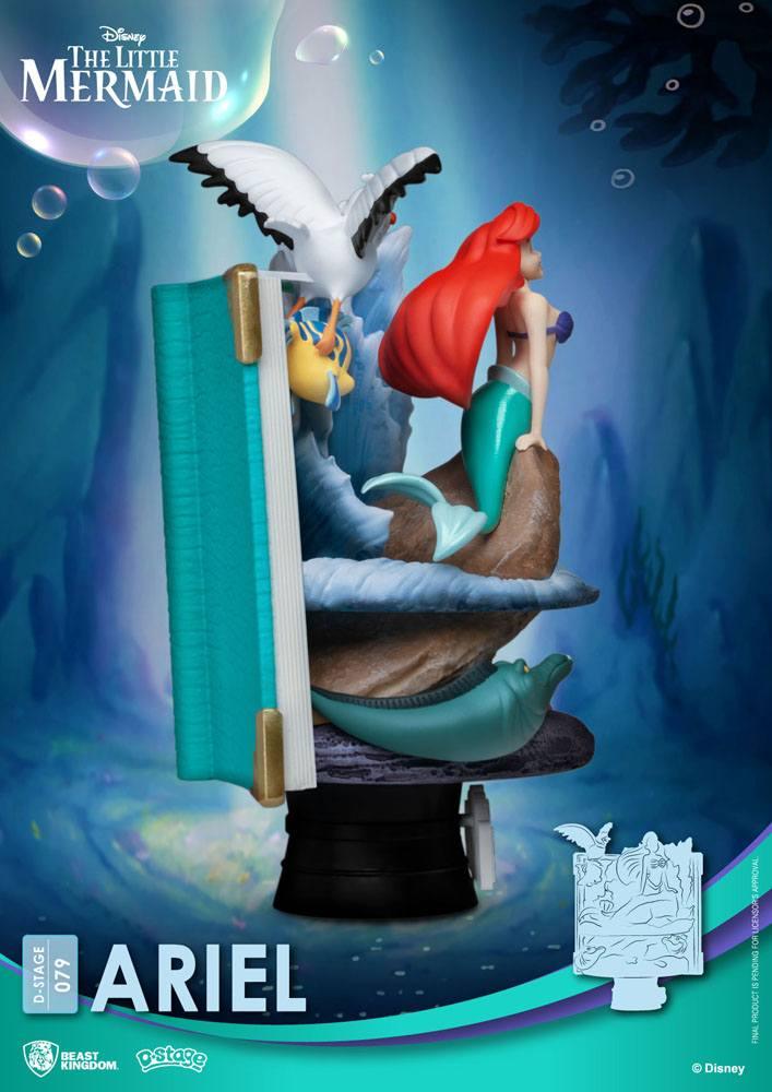 Disney Story Book Series D-Stage PVC Diorama Ariel 15 Cm - Amuzzi