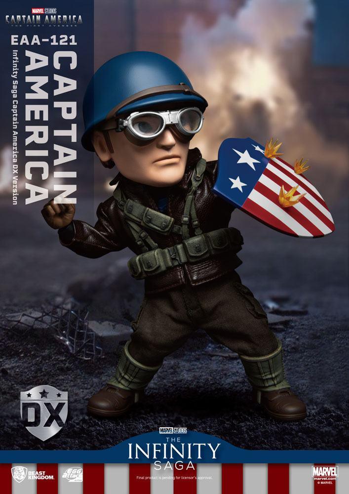 Captain America: The First Avenger Egg Attack Action Action Figure Captain America DX Version 17 Cm - Amuzzi