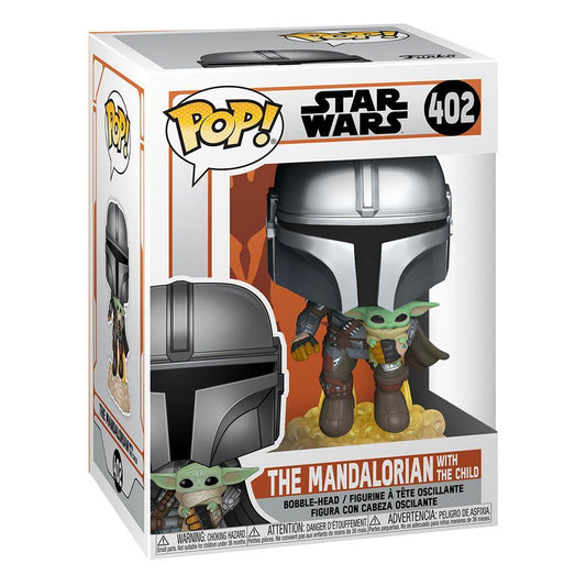 Star Wars The Mandalorian POP! TV Vinyl Figure Mando Flying W/ Jet Pack 9 Cm - Amuzzi