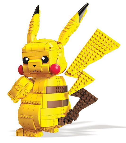 Pokémon Mega Construx Wonder Builders Construction Set Jumbo Pikachu 33 Cm - Amuzzi