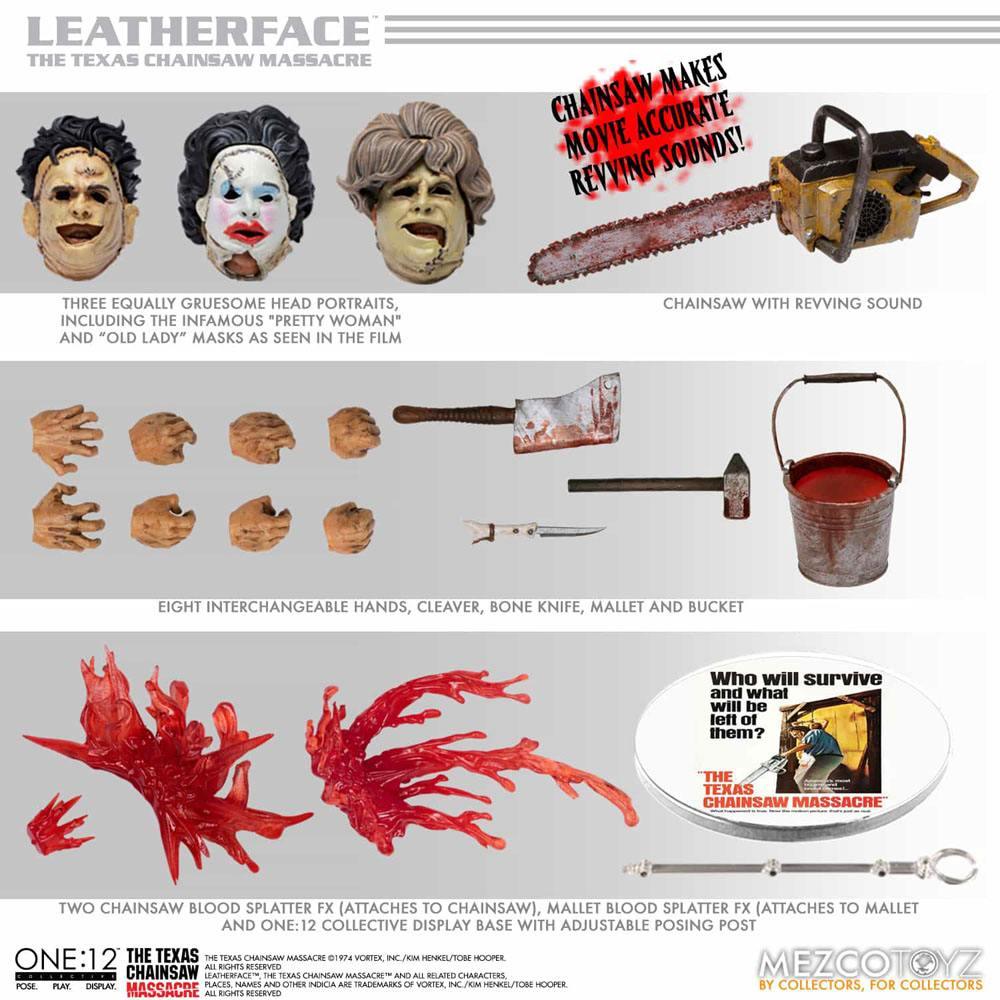 Texas Chainsaw Massacre Action Figure 1/12 Leatherface Deluxe Edition 17 cm - Amuzzi