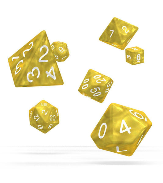 Oakie Doakie Dice RPG Set Marble - Yellow (7) 4056133701020