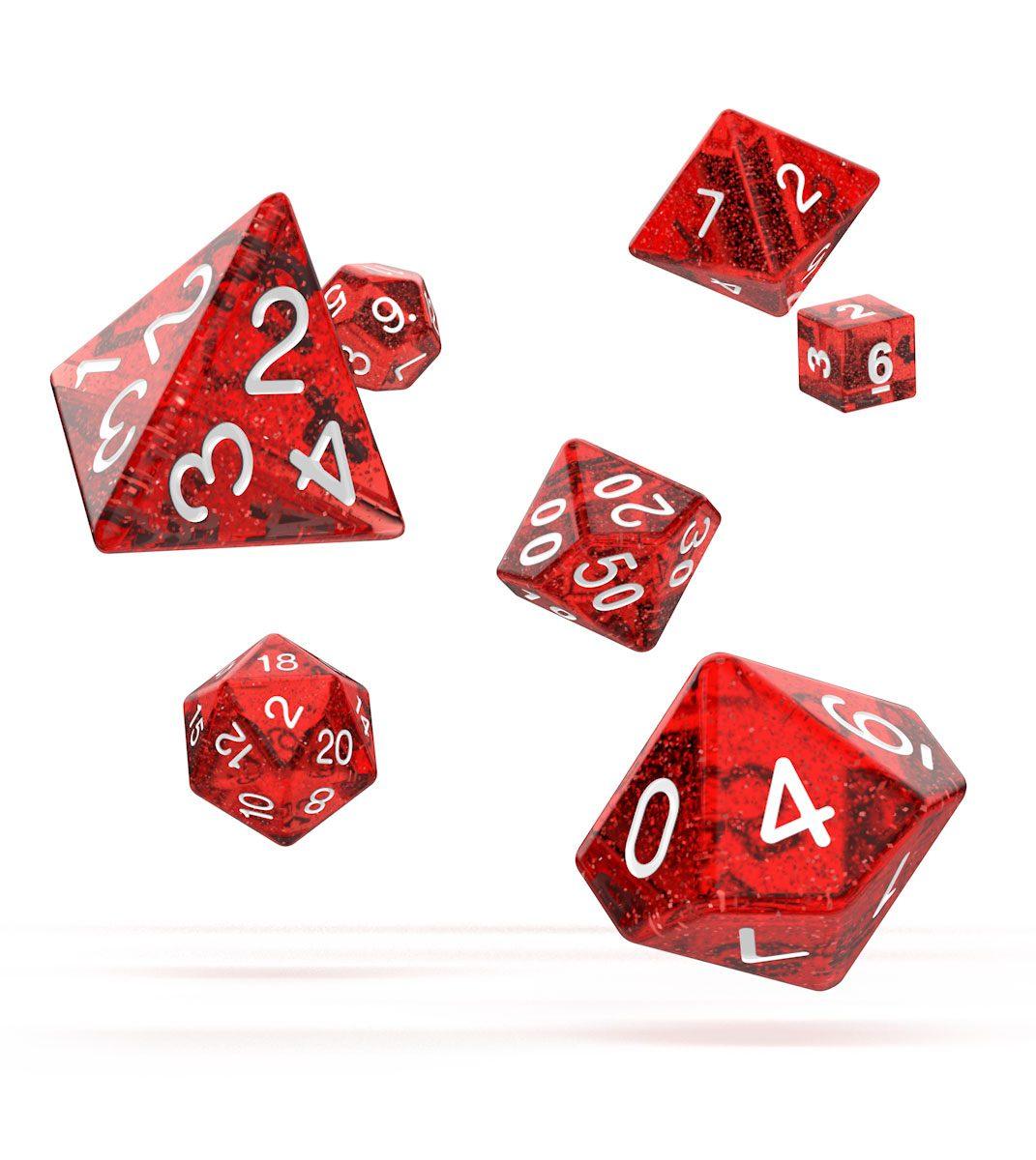 Oakie Doakie Dice RPG Set Speckled - Red (7) 4056133701136