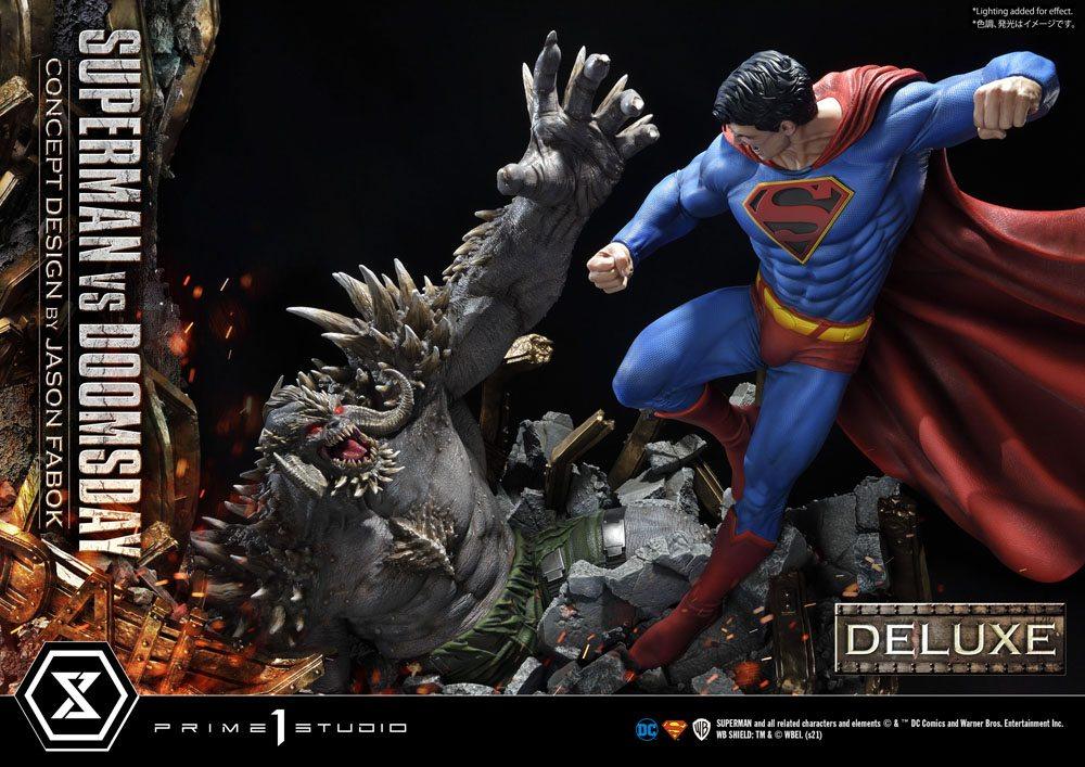 DC Comics Statue 1/3 Superman Vs. Doomsday by Jason Fabok Deluxe Bonus Version 95 cm - Amuzzi