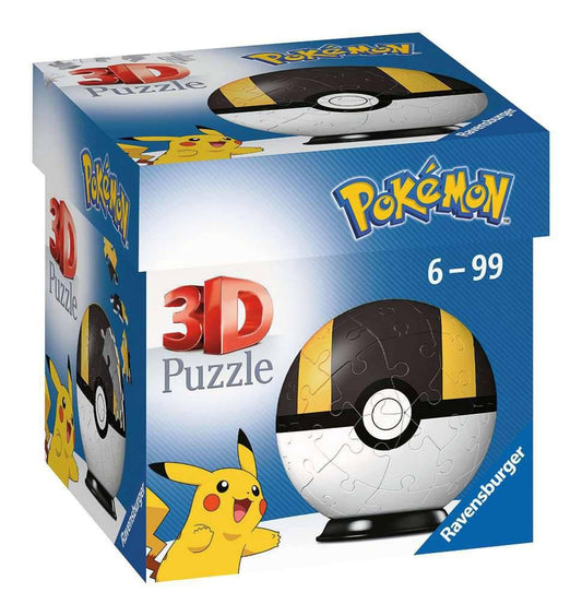 Pokémon 3D Puzzle Pokéballs: Ultra Ball (55 Pieces) - Amuzzi