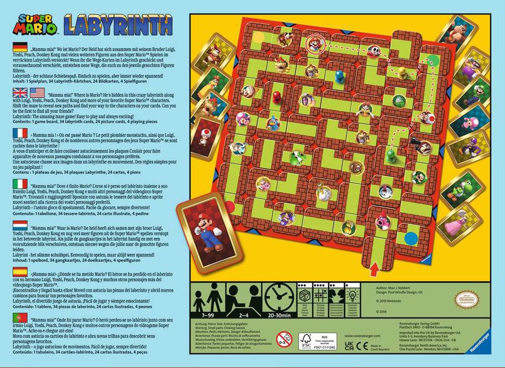 Super Mario Board Game Labyrinth - Amuzzi