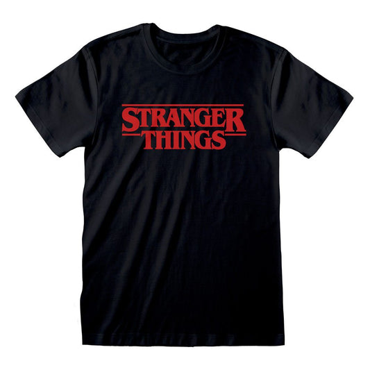 Stranger Things T-Shirt Logo Black Size S 5056463476581