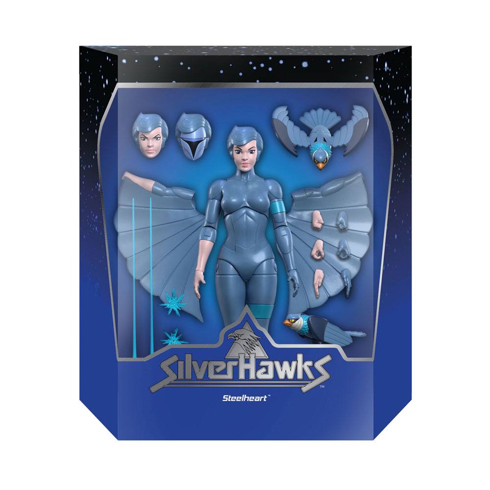 SilverHawks Ultimates Action Figure Steelheart 18 cm - Amuzzi