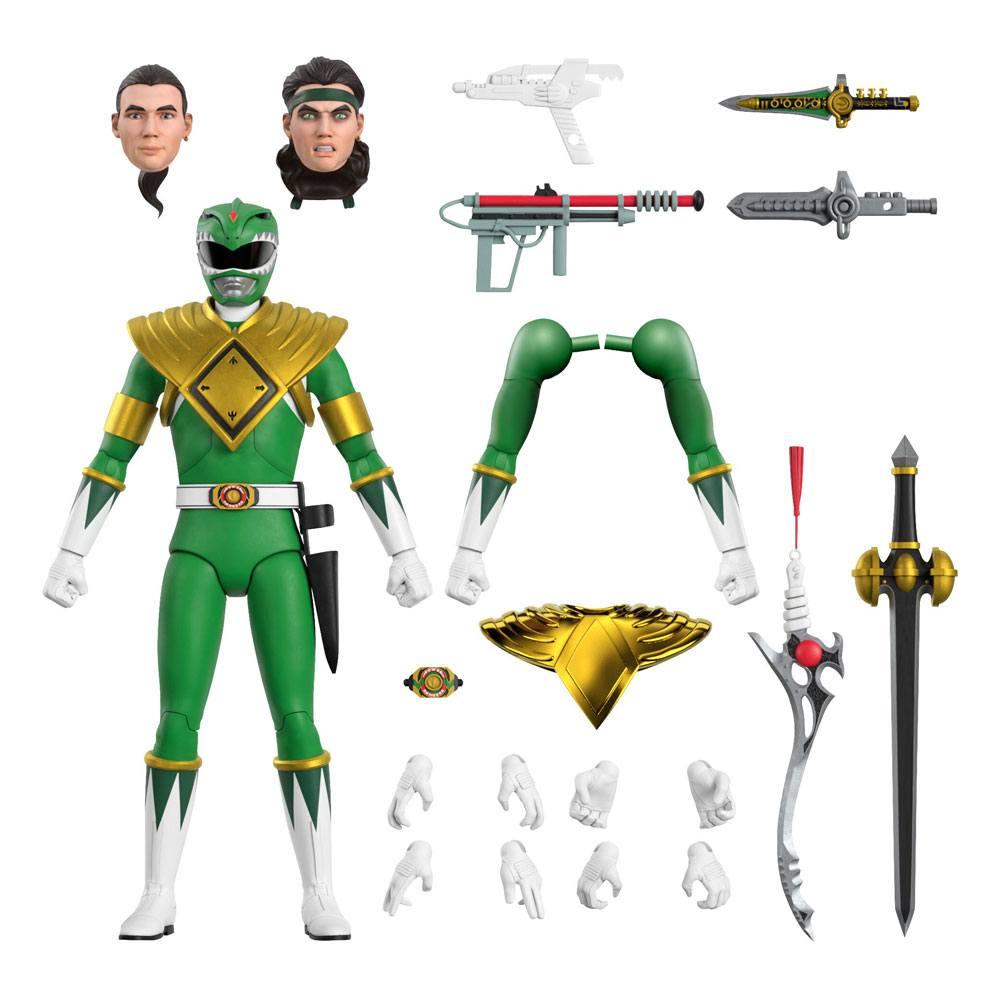 Mighty Morphin Power Rangers Ultimates Action Figure Green Ranger 18 cm - Amuzzi
