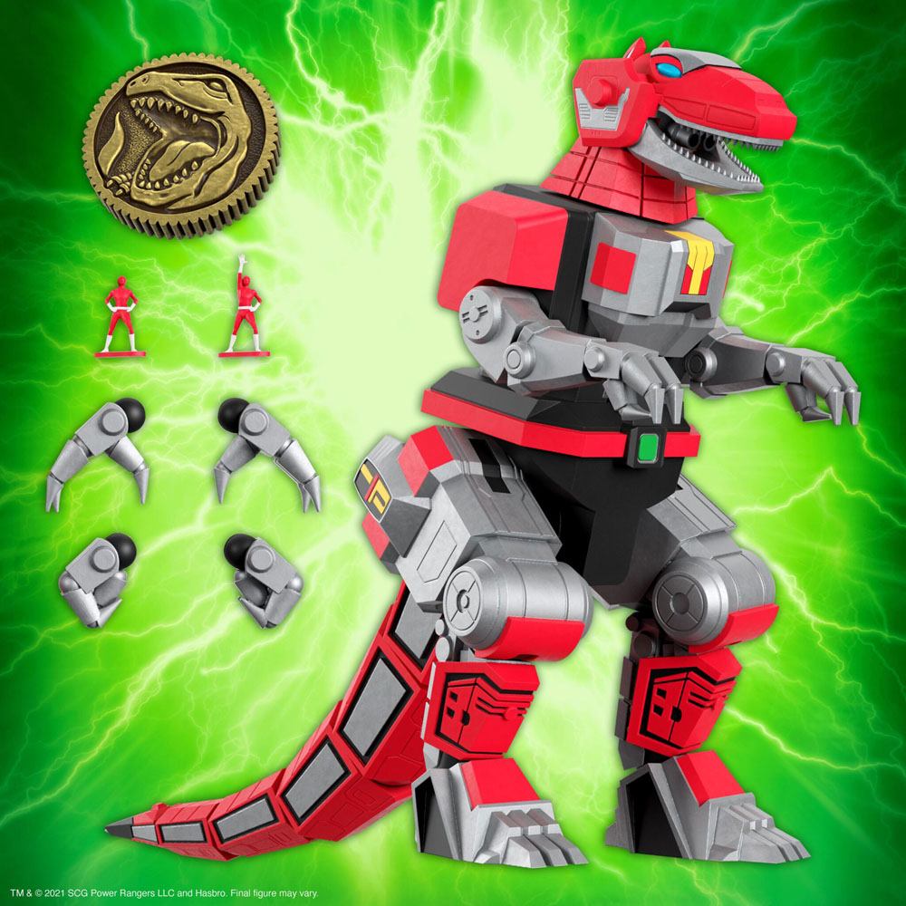 Mighty Morphin Power Rangers Ultimates Action Figure Tyrannosaurus Dinozord 20 cm - Amuzzi