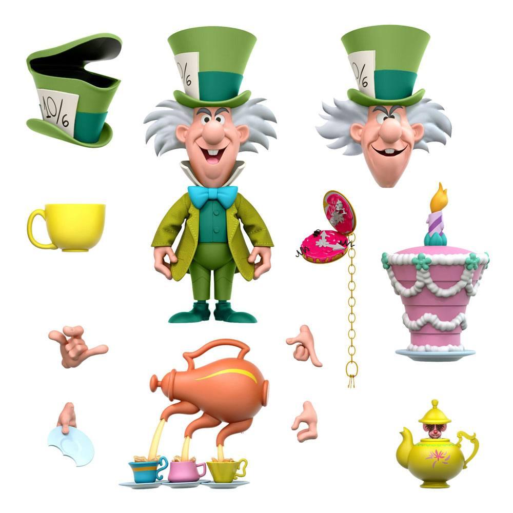Alice in Wonderland Disney Ultimates Action Figure The Tea Time Mad Hatter 18 cm - Amuzzi