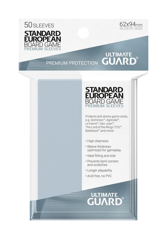 Ultimate Guard Premium Soft Sleeves for Board Game Cards Standard European (50) 4260250075272