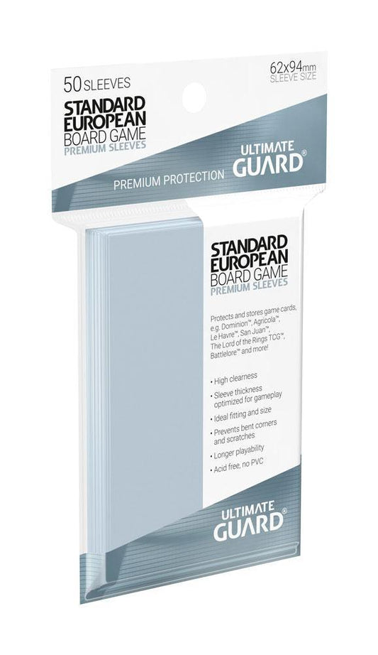 Ultimate Guard Premium Soft Sleeves for Board Game Cards Standard European (50) 4260250075272