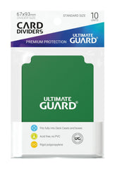 Ultimate Guard Card Dividers Standard Size Green (10) 4260250077344