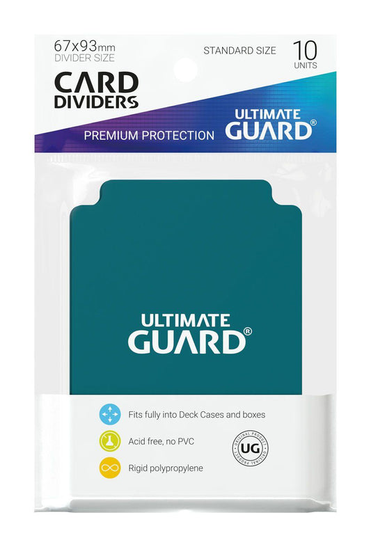 Ultimate Guard Card Dividers Standard Size Petrol Blue (10) 4260250078891
