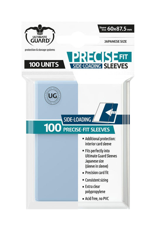 Ultimate Guard Precise-Fit Sleeves Side-Loading Japanese Size Transparent (100) 4056133001236