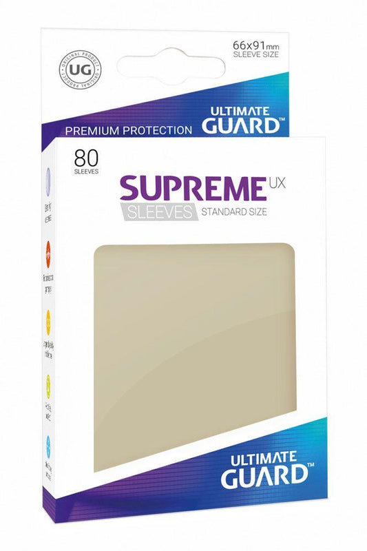 Ultimate Guard Supreme UX Sleeves Standard Size Sand (80) 4056133003148
