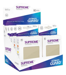 Ultimate Guard Supreme UX Sleeves Standard Size Sand (80) - Amuzzi