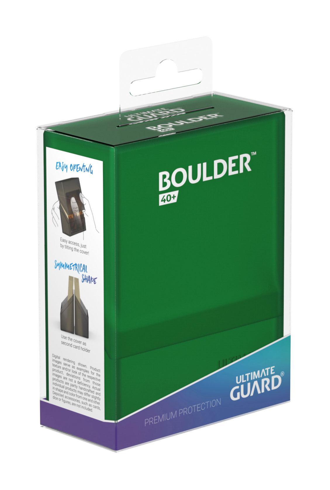 Ultimate Guard Boulder Deck Case 40+ Standard Size Emerald - Amuzzi