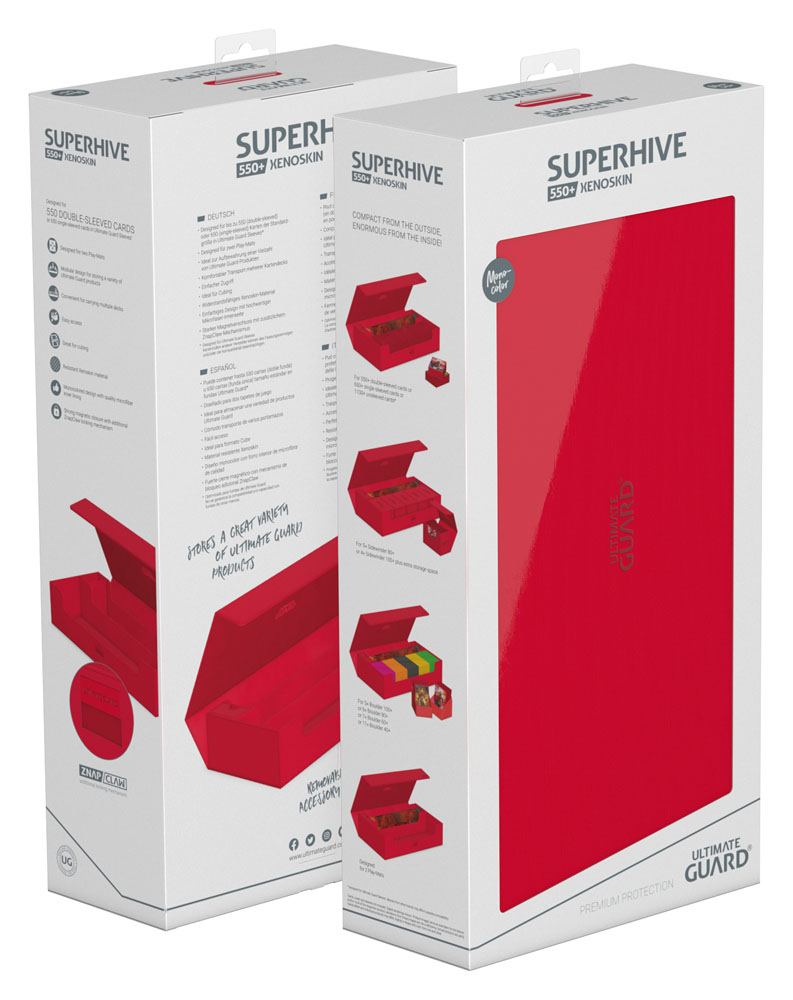 Ultimate Guard Superhive 550+ XenoSkin Monocolor Red 4056133022569